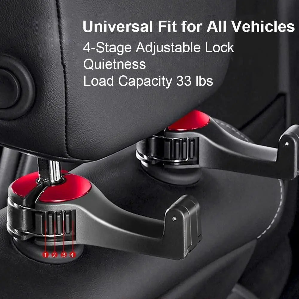 Car Seat Hooks with Phone Holder – Pack of 2 | GearNexa GearNexa