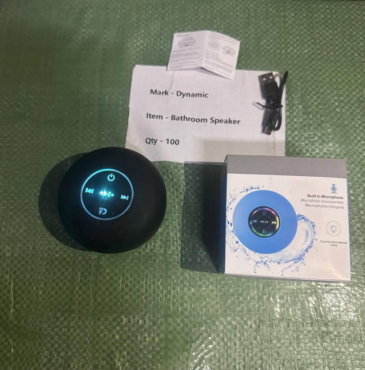 Waterproof Bluetooth Speaker with Suction Cup – Portable & Loud