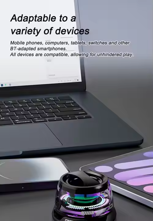 G200 Mini Bluetooth Speaker – RGB Lights & Magnetic Base
