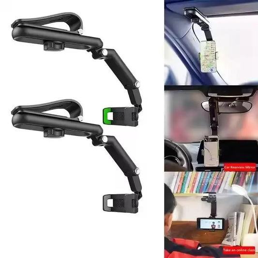 Adjustable 360° Car Phone Holder – Windshield & Dashboard Mount | Universal Fit GearNexa