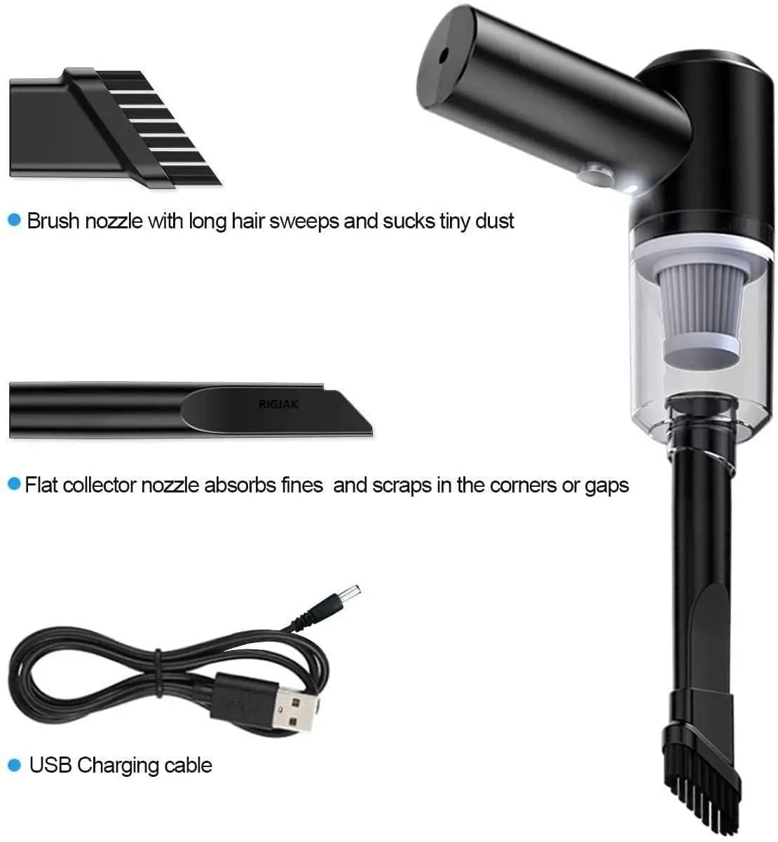 Ultimate 2-in-1 Wireless Air Duster & Mini Vacuum Cleaner – Powerful, Portable & Rechargeable GearNexa