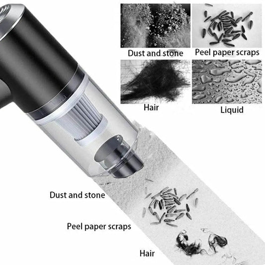 Ultimate 2-in-1 Wireless Air Duster & Mini Vacuum Cleaner – Powerful, Portable & Rechargeable GearNexa