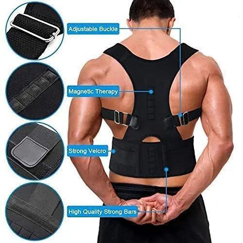 Unisex Posture Corrector Belt for Back & Shoulder Support – Adjustable GearNexa