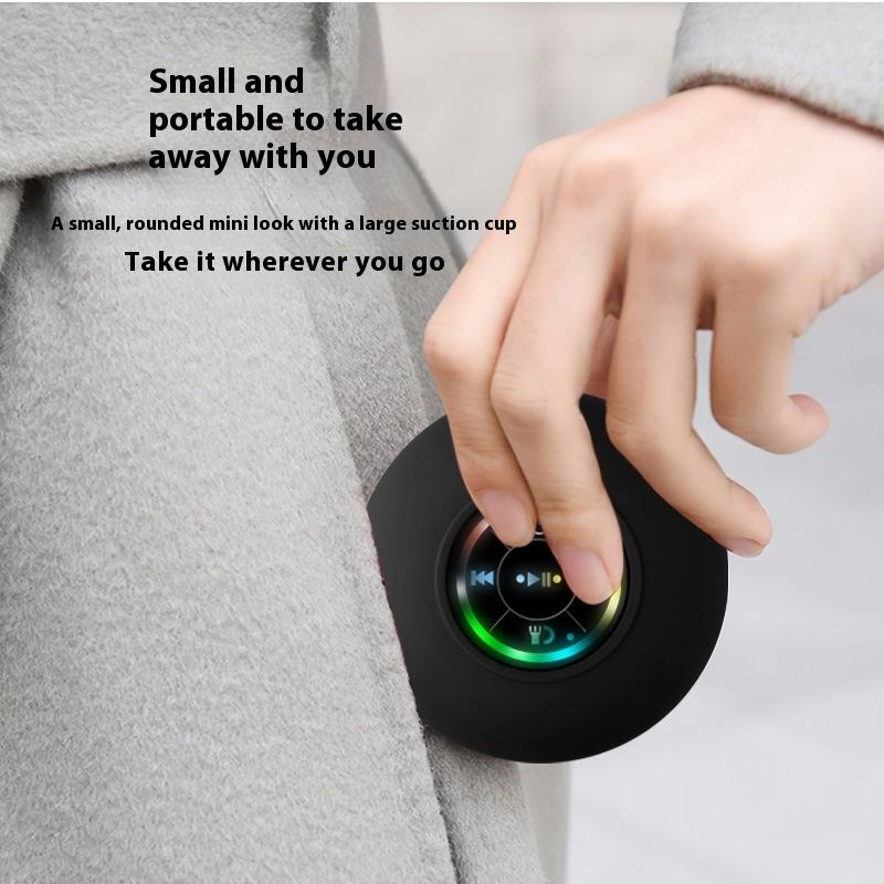 Waterproof Bluetooth Speaker with Suction Cup – Portable & Loud