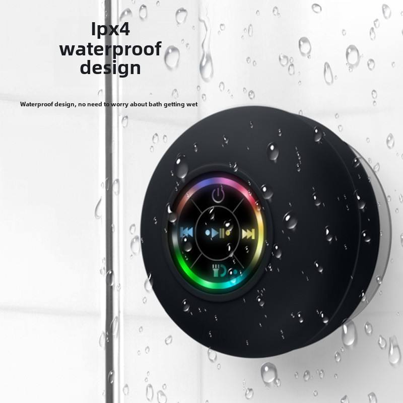 Waterproof Bluetooth Speaker with Suction Cup – Portable & Loud