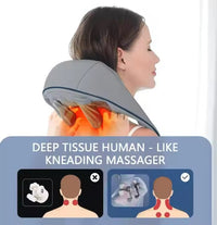 Rechargeable Neck & Shoulder Massager – Heat, Vibration & Deep Tissue