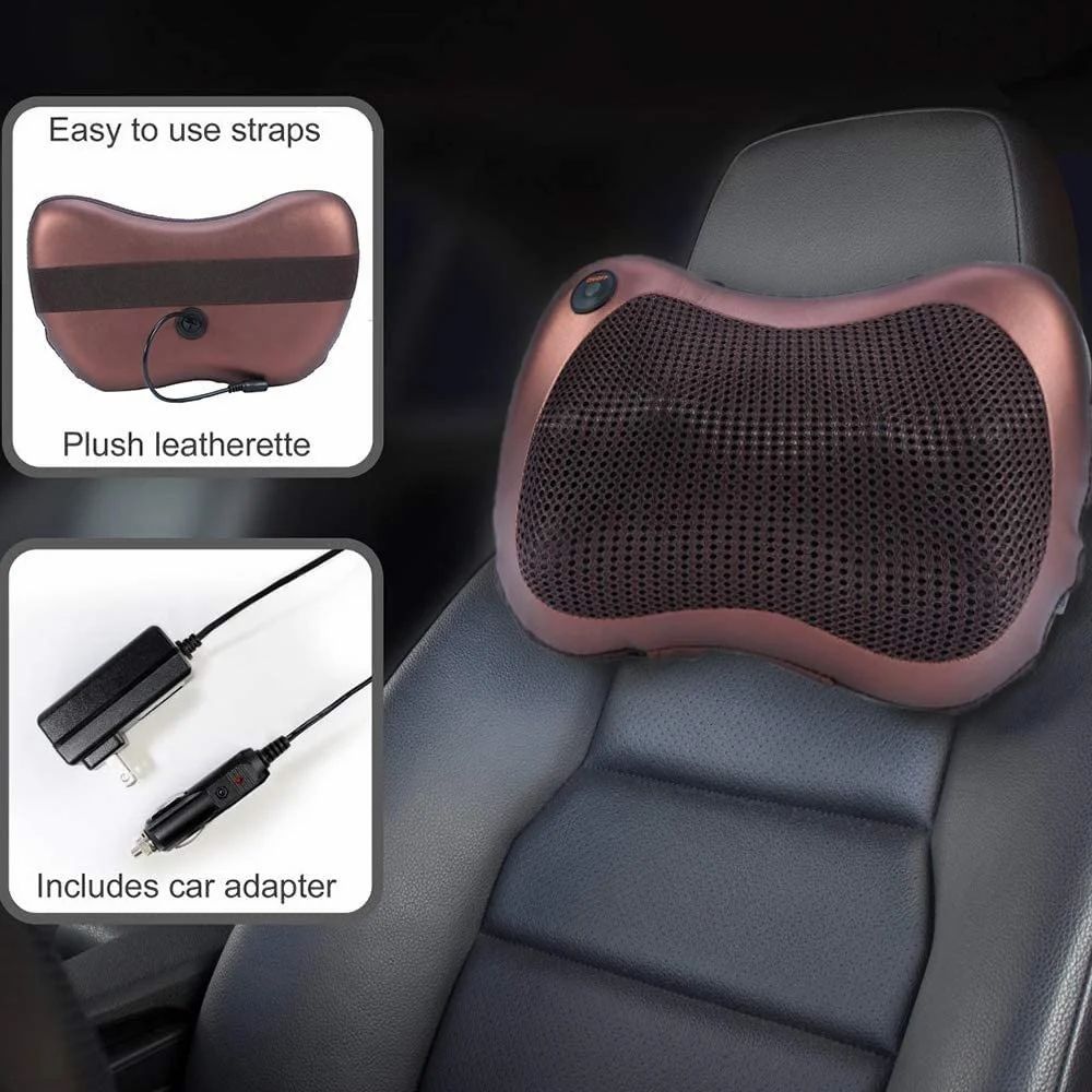 Car Seat Neck Rest Massager Pillow – Portable Cushion for Relaxation