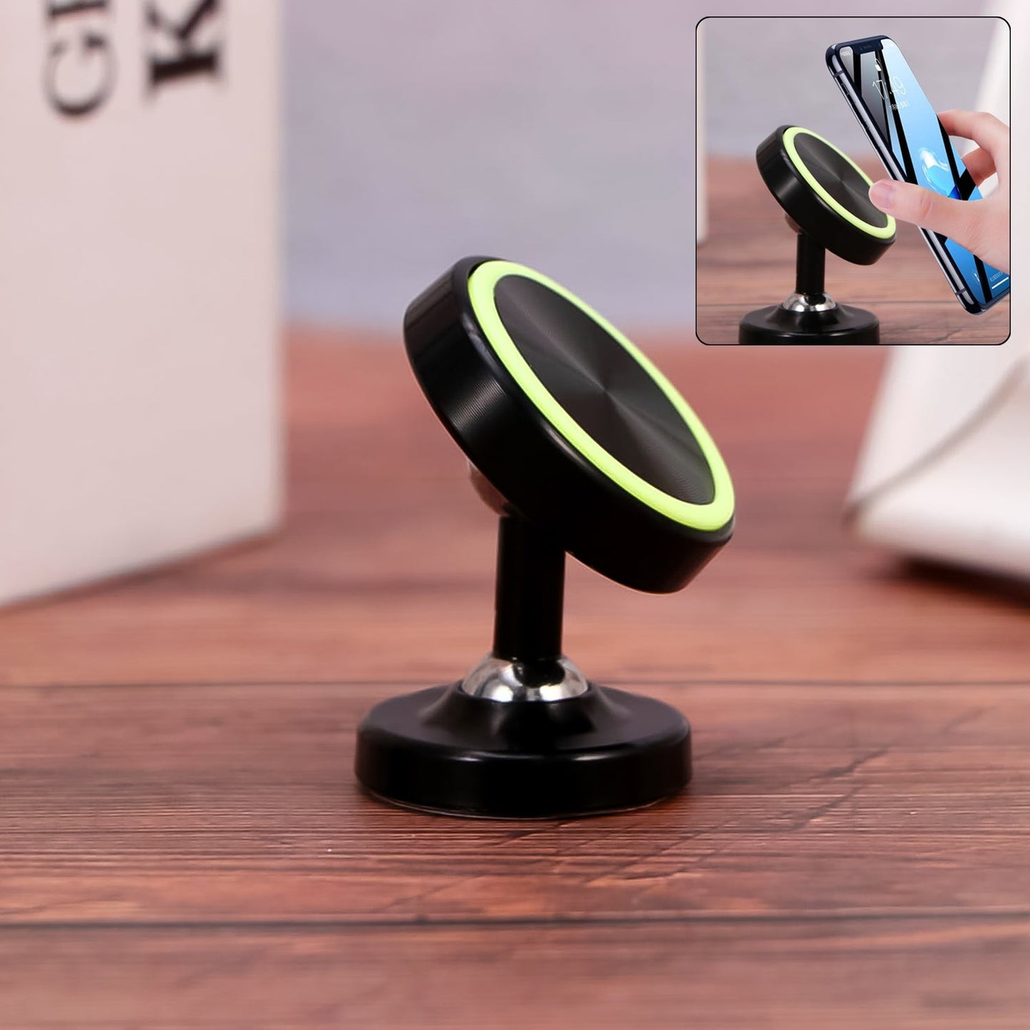 360° Magnetic Phone Holder Stand, Car & Desk Mount for All Phones GearNexa