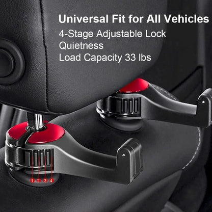 Car Seat Hooks with Phone Holder – Pack of 2 | GearNexa GearNexa