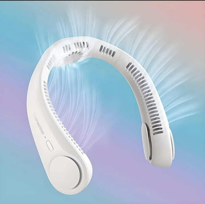 Stay Cool Anywhere with the Portable Bladeless Neck Fan – Rechargeable & Hands-Free! GearNexa