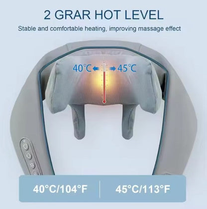 Rechargeable Neck & Shoulder Massager – Heat, Vibration & Deep Tissue