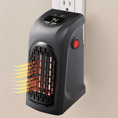 400W Portable Plug-In Wall Heater – Compact Digital Fan Heater